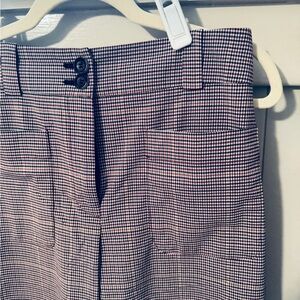 Zara Brown Plaid Trousers